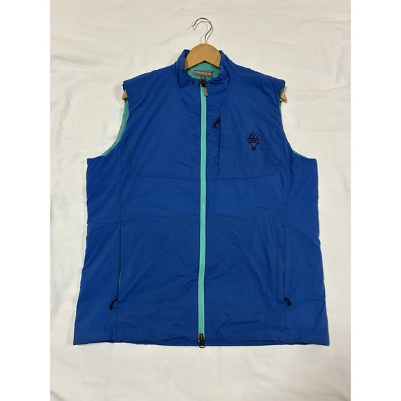 Peter Millar Other - Peter Millar Crown Sport Men's M Vest Blue Mint Puffer CSB Logo Golf Outdoors